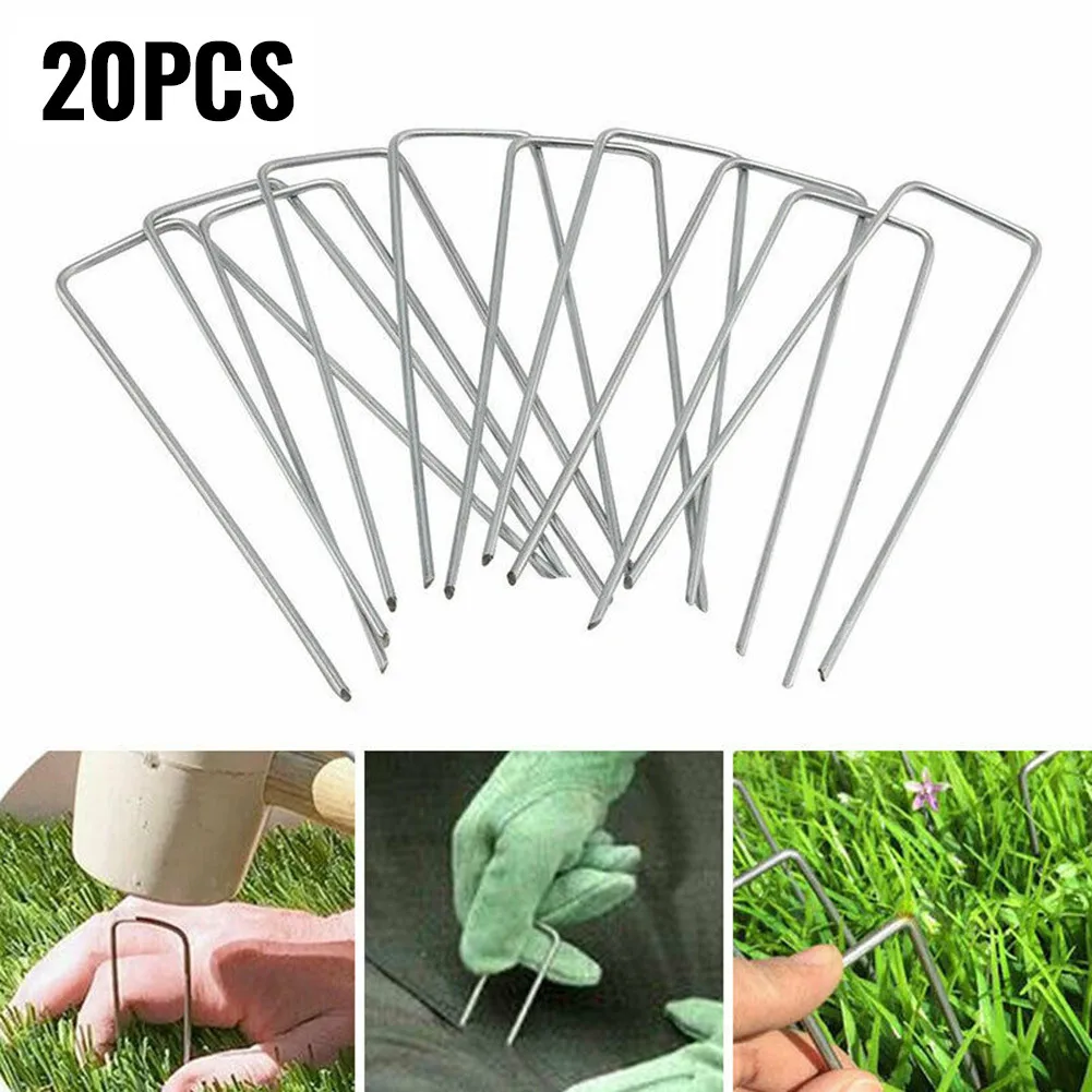 Iron Turf Pin Metal Securing Pegs Set Tool U Shaped 20pcs Black Fastening Ground Staple’s Durable New Practical
Iron Turf Pin Metal Securing Pegs Set Tool U Shaped 20pcs Black Fastening Ground Staple’s Durable New Practical