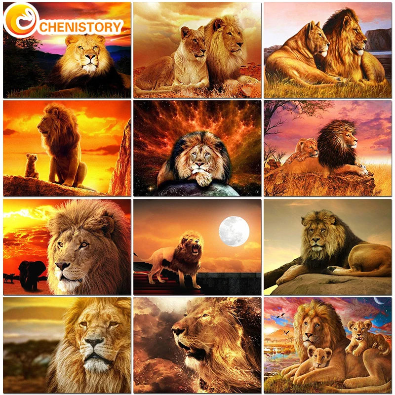 CHENISTORY Oil Painting By Number Lion Animals Kits For Adults Handpainted DIY Coloring By Number Crafts Home Decoration 60x75cm
CHENISTORY Oil Painting By Number Lion Animals Kits For Adults Handpainted DIY Coloring By Number Crafts Home Decoration 60x75cm