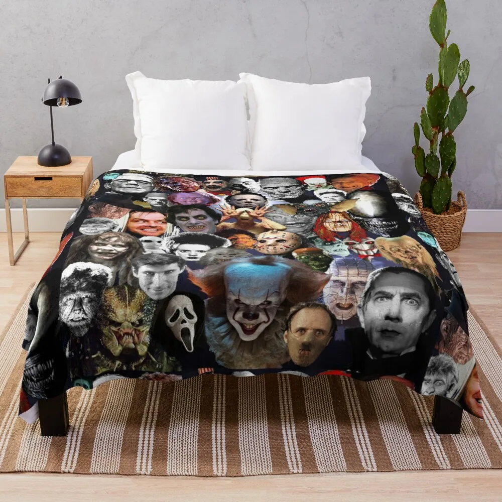 Faces of Horror Movies Throw Blanket thermal blankets for travel Knitted blanket
Faces of Horror Movies Throw Blanket thermal blankets for travel Knitted blanket