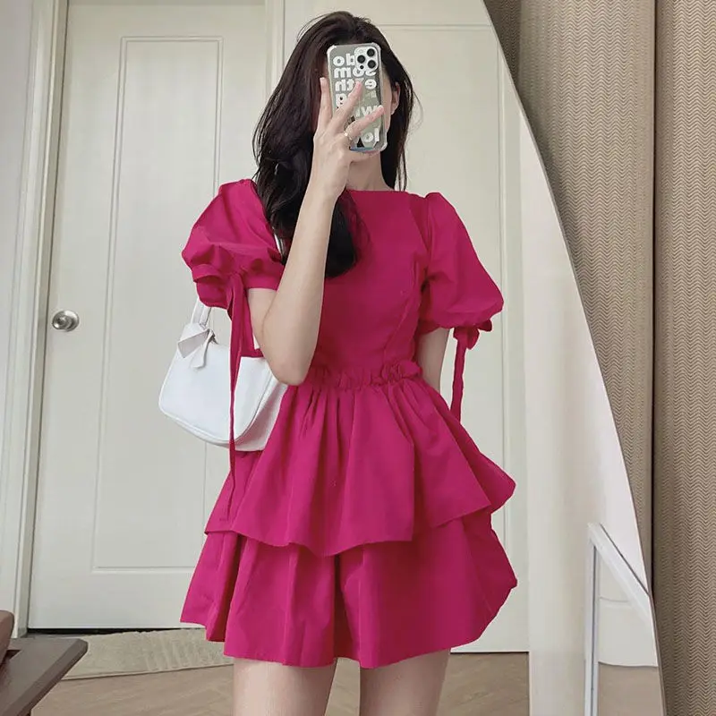 Women's 2022 Clothes Princess Evening Dress Cake Mini Puff Sleeve Skirt Sweet Bow Midi Dress Birthday Party Dresses Clothing
Women's 2022 Clothes Princess Evening Dress Cake Mini Puff Sleeve Skirt Sweet Bow Midi Dress Birthday Party Dresses Clothing