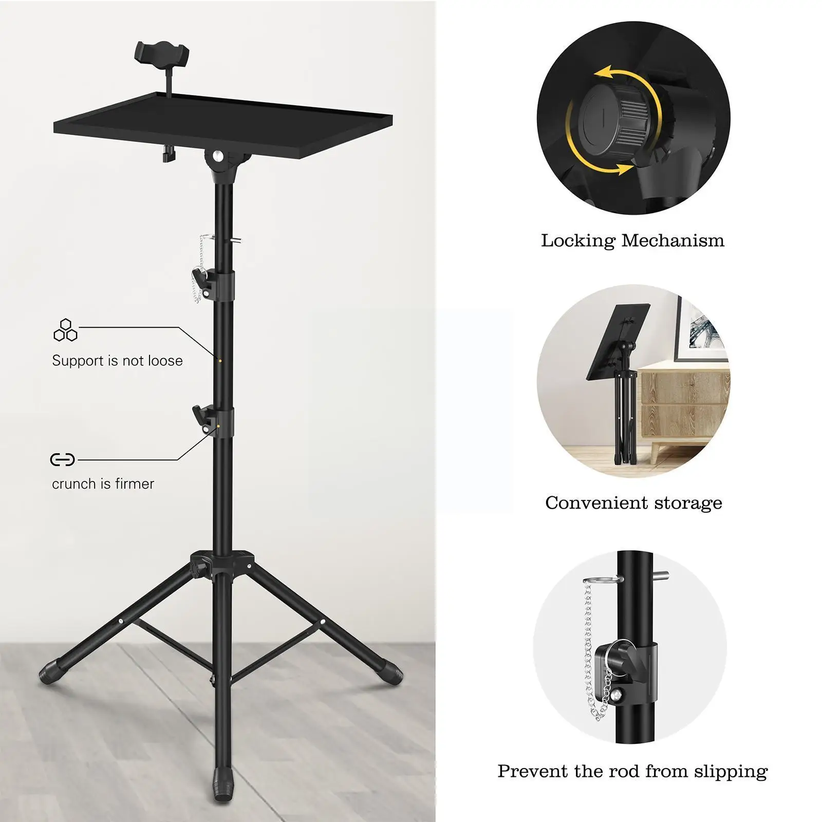 Portable Tripod Holder Stand Retractable Foldable Laptop 160cm Tripod Floor Tray To Projector Projector 58 Stand Bracket W1N4
Portable Tripod Holder Stand Retractable Foldable Laptop 160cm Tripod Floor Tray To Projector Projector 58 Stand Bracket W1N4
