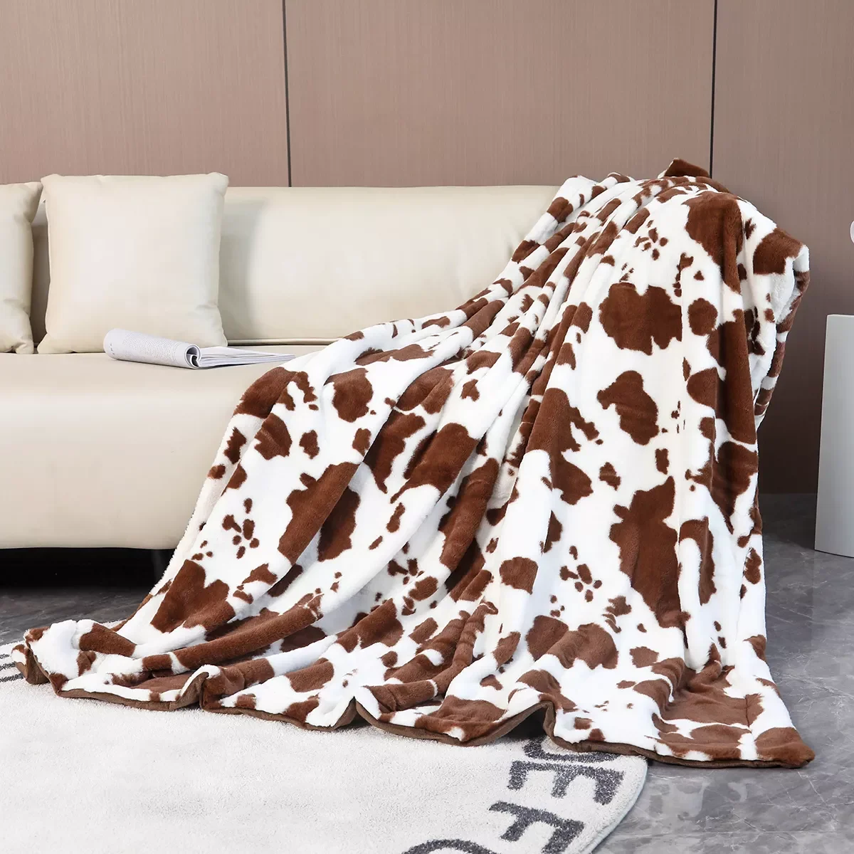 NEW IN 130x160cm Winter Double-Layer Plush Blanket Soft Rabbit Faux Fur Shaggy Throw Blanket For Bedroom Decor Cow Print Sofa Th
NEW IN 130x160cm Winter Double-Layer Plush Blanket Soft Rabbit Faux Fur Shaggy Throw Blanket For Bedroom Decor Cow Print Sofa Th