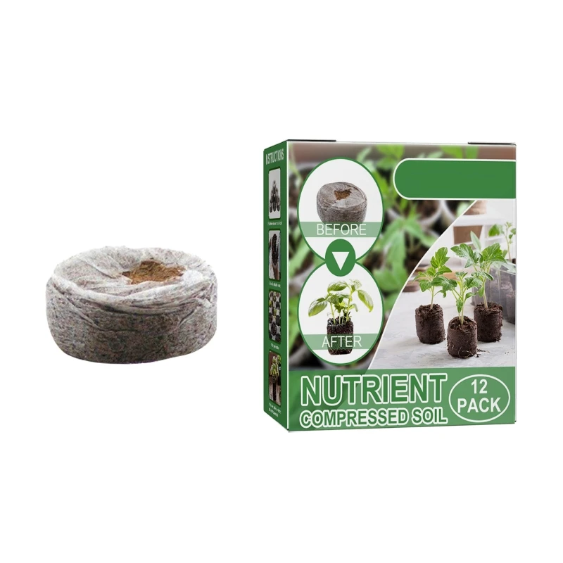 Nutrient Compressed Soil Block 12pcs/box Plant Starter Nutrition Soil Supplies for Indoor Outdoor Garden Yard Seeding
Nutrient Compressed Soil Block 12pcs/box Plant Starter Nutrition Soil Supplies for Indoor Outdoor Garden Yard Seeding