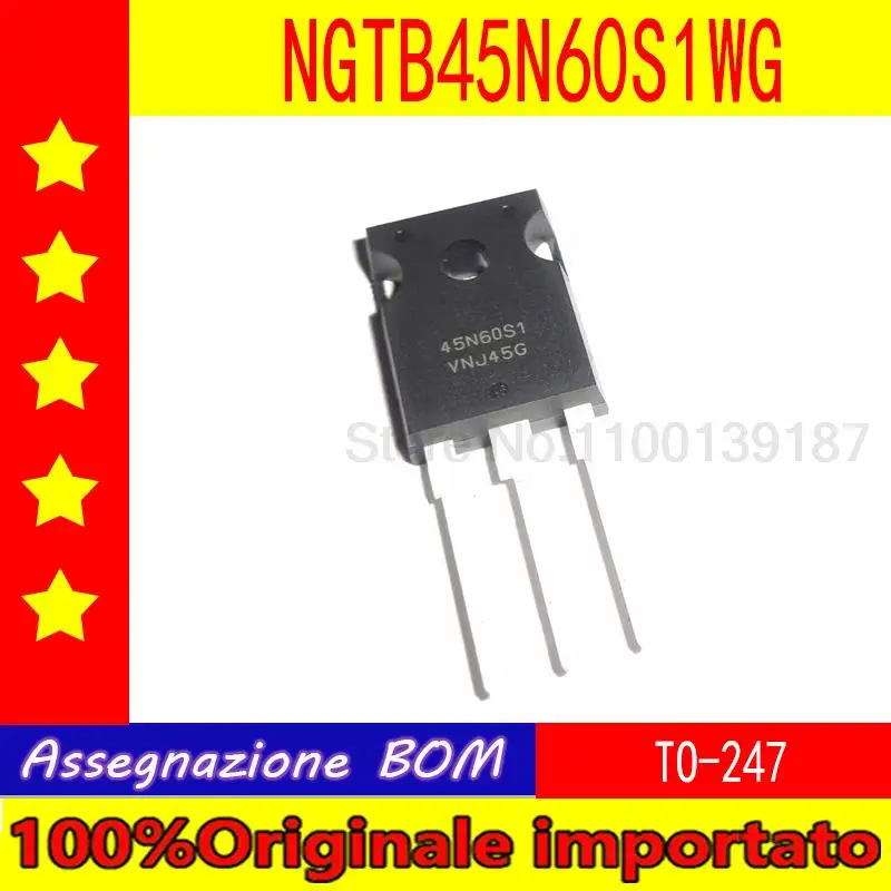 100% Оригинальный импортный сварочный аппарат с одной трубкой NGTB45N60S1WG 45N60S1 TO-247 IGBT 45A 600V
100% Оригинальный импортный сварочный аппарат с одной трубкой NGTB45N60S1WG 45N60S1 TO-247 IGBT 45A 600V