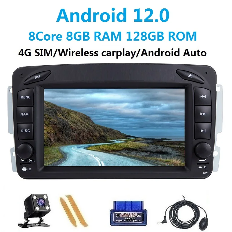 4G SIM Carplay Android 12 Авто радио для Mercedes Benz C W203 CLK 209 W168 W463 GPS навигация автомобильный мультимедийный плеер без CD
4G SIM Carplay Android 12 Авто радио для Mercedes Benz C W203 CLK 209 W168 W463 GPS навигация автомобильный мультимедийный плеер без CD