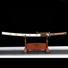 103cm Japan Wood Katana Iaido Ninja Sword Samurai Sword Training Props Wood Sword Bushido Training Cassia Siamea For Cosplay