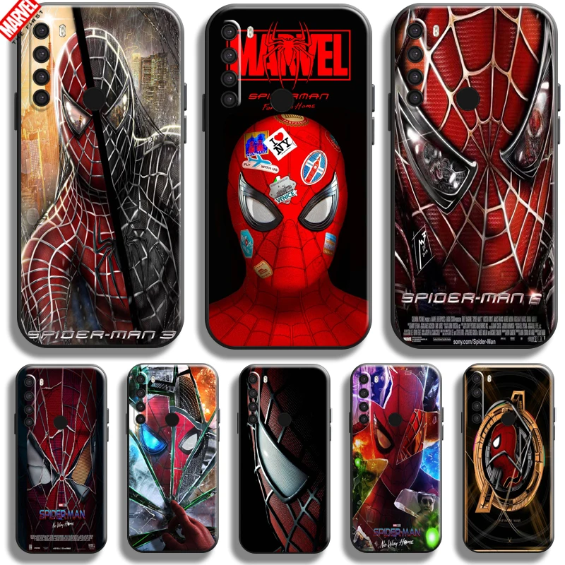 

Spiderman Marvel For Xiaomi Redmi Note 8T Phone Case 6.3 Inch Soft Silicon Coque Cover Black Funda Comics Thor Hulk