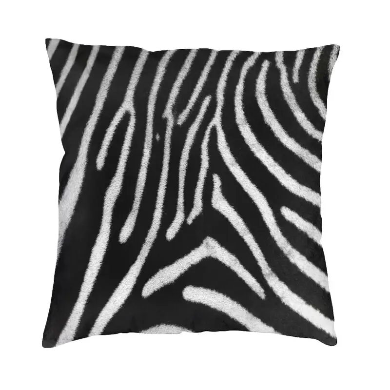 

Zebra Skin Stripes Throw Pillow Case 66*66cm Decorative Tropical Wild Animal Leather Luxury Cushion Cover Square Pillowcover