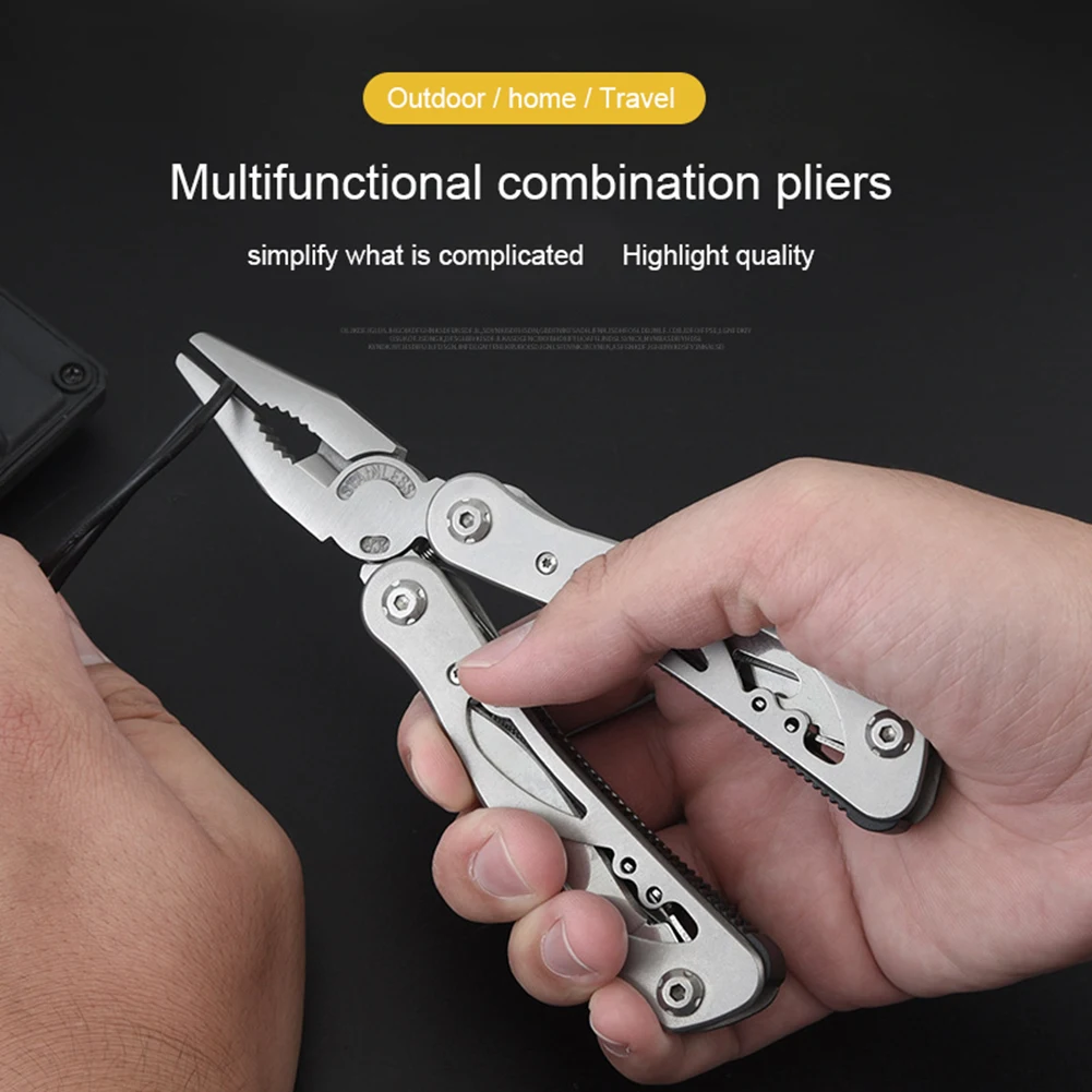 13 In 1 Multifunction Pliers Portable Stainless Steel Folding Pliers Electrical Wire Cable Cutters Wire Stripper Bottle Opener
13 In 1 Multifunction Pliers Portable Stainless Steel Folding Pliers Electrical Wire Cable Cutters Wire Stripper Bottle Opener