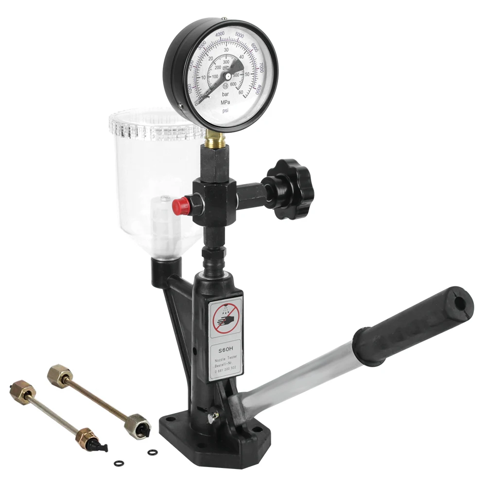 Common Rail Pressure Tester Diesel Fuel Injector Nozzles Tester Car Repair Tool 10mm Plunger for S60H with Dual Scale Gauge
Common Rail Pressure Tester Diesel Fuel Injector Nozzles Tester Car Repair Tool 10mm Plunger for S60H with Dual Scale Gauge