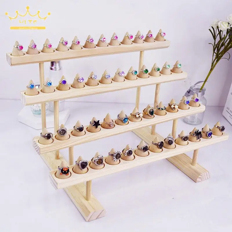 Creative Cone Ring Display Stand Solid Wood Multi-Layer Ring Storage Display Rack Jewelry Hand Jewelry Display Props
Creative Cone Ring Display Stand Solid Wood Multi-Layer Ring Storage Display Rack Jewelry Hand Jewelry Display Props