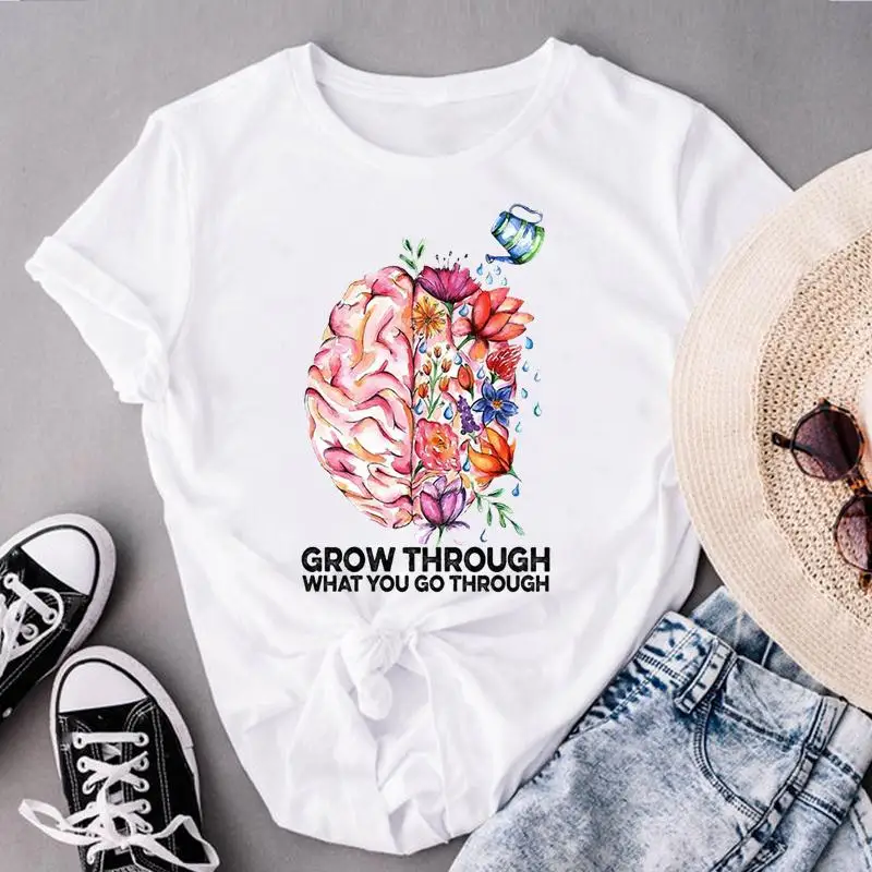Female Regular Summer Tshirt Graphic T-Shirt Women Clothes Spring New 90s Flower Sweet Print Tops Fashion Lady Short Sleeve Tees
Female Regular Summer Tshirt Graphic T-Shirt Women Clothes Spring New 90s Flower Sweet Print Tops Fashion Lady Short Sleeve Tees