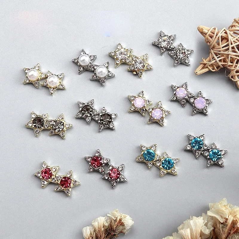 10pcs New Japanese style rhinestones Nail Art Decorations 3D Luxury Crystal Gems pearl star nail Charms DIY Exquisite Accessory
10pcs New Japanese style rhinestones Nail Art Decorations 3D Luxury Crystal Gems pearl star nail Charms DIY Exquisite Accessory