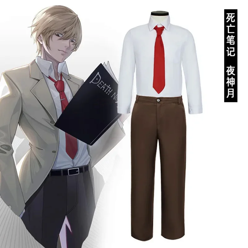 Anime Men DEATH NOTE Cosplay Costume Women Yagami Light School Uniform Role Play Costumes Coat Pants Suit
Anime Men DEATH NOTE Cosplay Costume Women Yagami Light School Uniform Role Play Costumes Coat Pants Suit