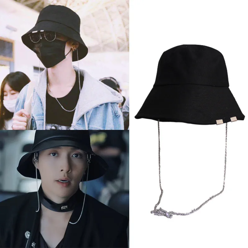 2020 Fashion Hip Hop Chain Bucket Hat Women Men Summer Hats Cotton Flat Caps Beach Sun Block Sun Visor Fisherman cap
2020 Fashion Hip Hop Chain Bucket Hat Women Men Summer Hats Cotton Flat Caps Beach Sun Block Sun Visor Fisherman cap
