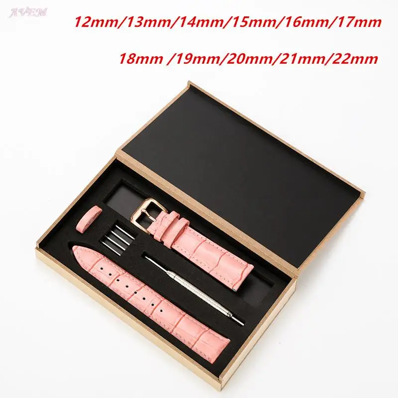 Calfskin Leather Watchband Strap 12mm 13mm 14mm 15mm 16mm 17mm 18mm 19mm 20mm 21mm 22mm Wrist Band With Wooden Box Accessories
Calfskin Leather Watchband Strap 12mm 13mm 14mm 15mm 16mm 17mm 18mm 19mm 20mm 21mm 22mm Wrist Band With Wooden Box Accessories