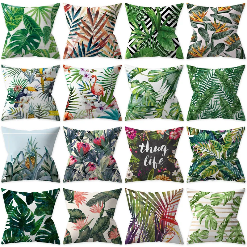 Tropical Decoration Print Leaf Cushion Green Plant Throw Pillow for Sofa Home Decorative Pillowcase
Tropical Decoration Print Leaf Cushion Green Plant Throw Pillow for Sofa Home Decorative Pillowcase