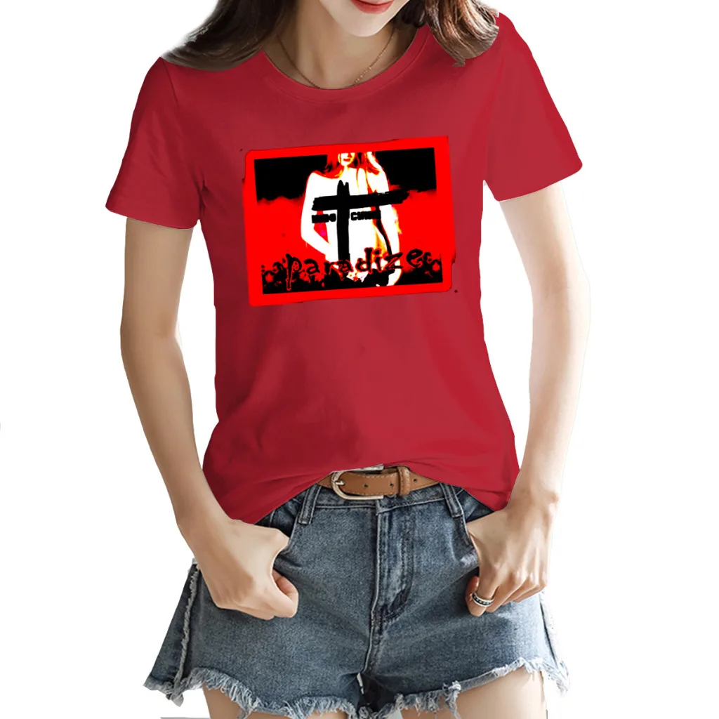 INDOCHINE BAND Women's T-shirt Vintage Red Joke Tops Tees European Size 
INDOCHINE BAND Women's T-shirt Vintage Red Joke Tops Tees European Size