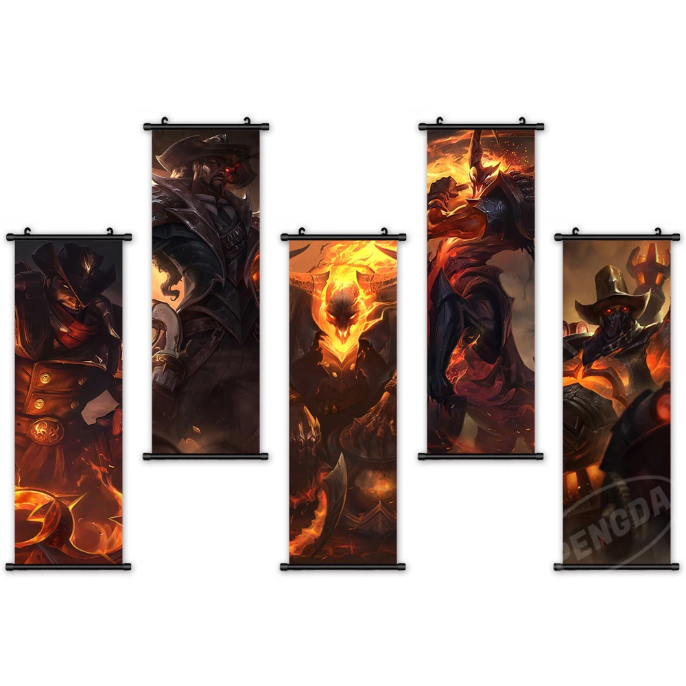 Hang Painting Wall Art LOL Game Picture Plastic Scroll Print Popular Online Game Role Canvas Poster Home Decor For Living Room
Hang Painting Wall Art LOL Game Picture Plastic Scroll Print Popular Online Game Role Canvas Poster Home Decor For Living Room