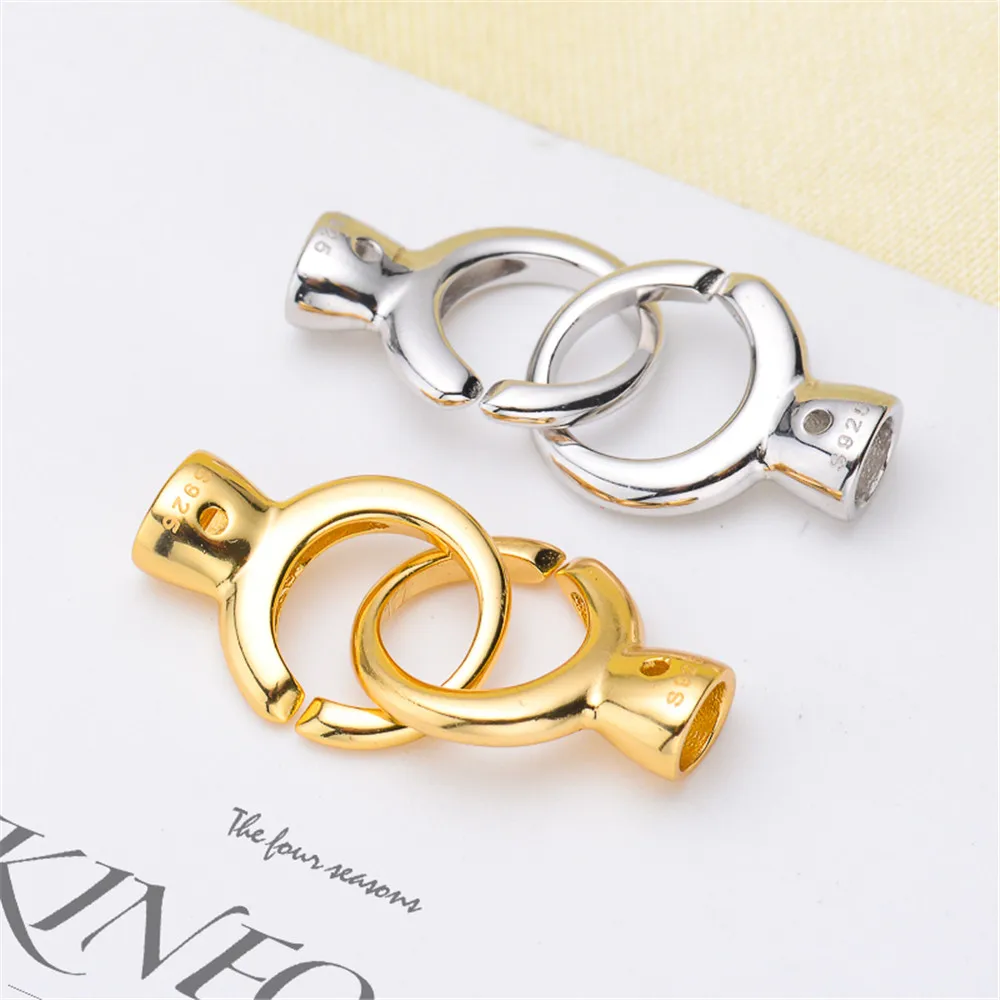 S925 Sterling silver Cubic Zirconia Clasp DIY Beads Jewelry Making Accessories Silver/Gold Metal Connector Clasps Findings
S925 Sterling silver Cubic Zirconia Clasp DIY Beads Jewelry Making Accessories Silver/Gold Metal Connector Clasps Findings
