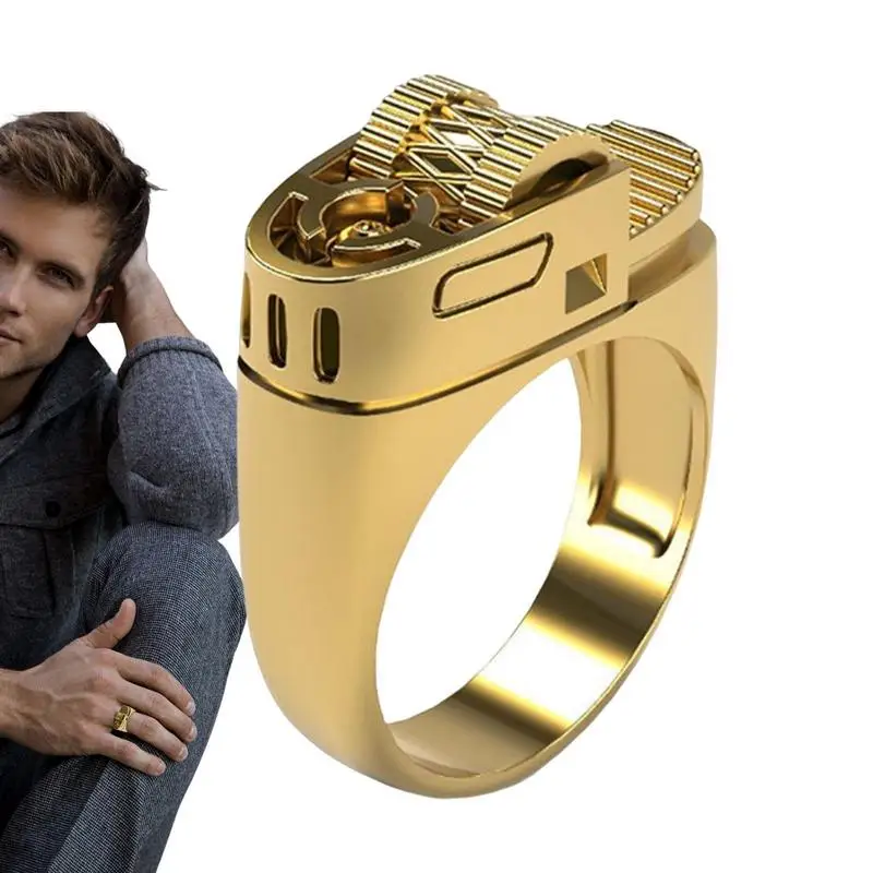 Creative Lighter Modeling Ring European And American Punk Style Punk Plated 14k Gold Men's Ring Jewelry Accessories
Creative Lighter Modeling Ring European And American Punk Style Punk Plated 14k Gold Men's Ring Jewelry Accessories