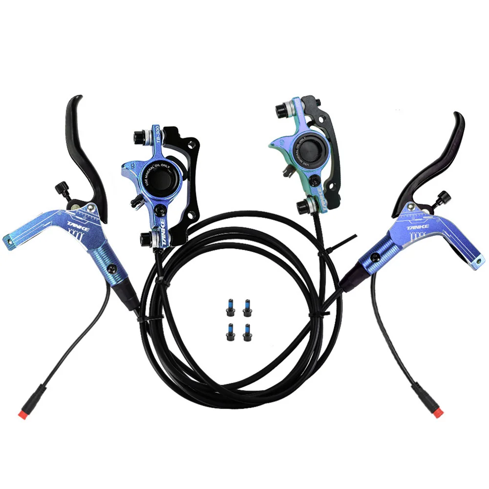 E-Bike Hydraulic Disc Brake Set Electric Bicycle Scooter Cut Off Brake Lever With 4pcs Screws Bolts PM 74mm IS 51mm Universal
E-Bike Hydraulic Disc Brake Set Electric Bicycle Scooter Cut Off Brake Lever With 4pcs Screws Bolts PM 74mm IS 51mm Universal