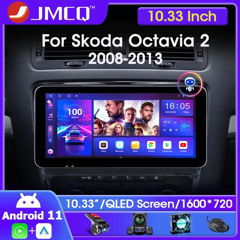 2022 Newest 10.33" Andriod 11 Car Radio Multimedia Video Player For 2008-2013 Volkswagen SKODA Octavia 2 2Din QLED Car Stereo
2022 Newest 10.33" Andriod 11 Car Radio Multimedia Video Player For 2008-2013 Volkswagen SKODA Octavia 2 2Din QLED Car Stereo