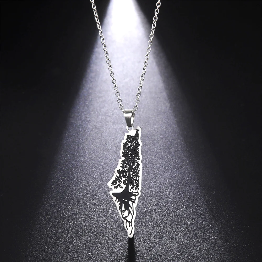 EUEAVAN Stainless Steel Country Israel and Palestine Map Necklaces Tree of Life Pattern Pendant Necklace Jewelry Party Gifts
EUEAVAN Stainless Steel Country Israel and Palestine Map Necklaces Tree of Life Pattern Pendant Necklace Jewelry Party Gifts