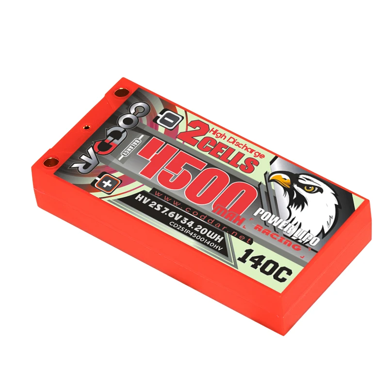 CODDAR 4500mAh 2S 7,6 V 140C LIHV NGE1/10 Электрический Дрифт RC автомобиль высокого напряжения
CODDAR 4500mAh 2S 7,6 V 140C LIHV NGE1/10 Электрический Дрифт RC автомобиль высокого напряжения