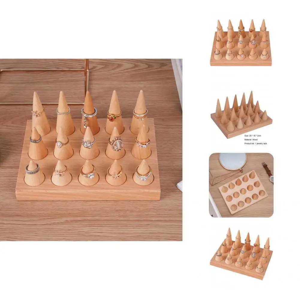 Ring Organizer Useful Cone Shape Delicate Decorative Wood Ring Display Stand Household Supplies Jewelry Holder Ring Holder
Ring Organizer Useful Cone Shape Delicate Decorative Wood Ring Display Stand Household Supplies Jewelry Holder Ring Holder