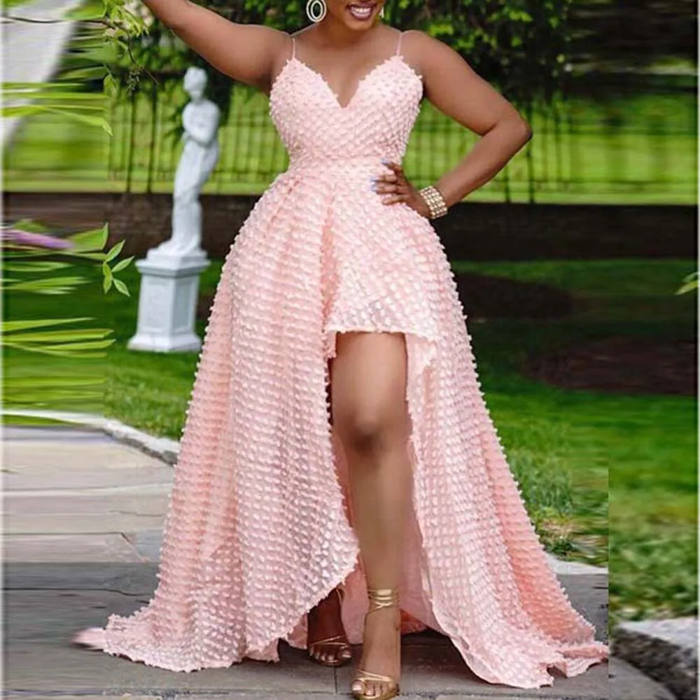 Pink Party Dresses Women Sexy Straps African Elegant Deep V Long Dresses Big Swing Formal Evening Robes Backless Summer 2022
Pink Party Dresses Women Sexy Straps African Elegant Deep V Long Dresses Big Swing Formal Evening Robes Backless Summer 2022