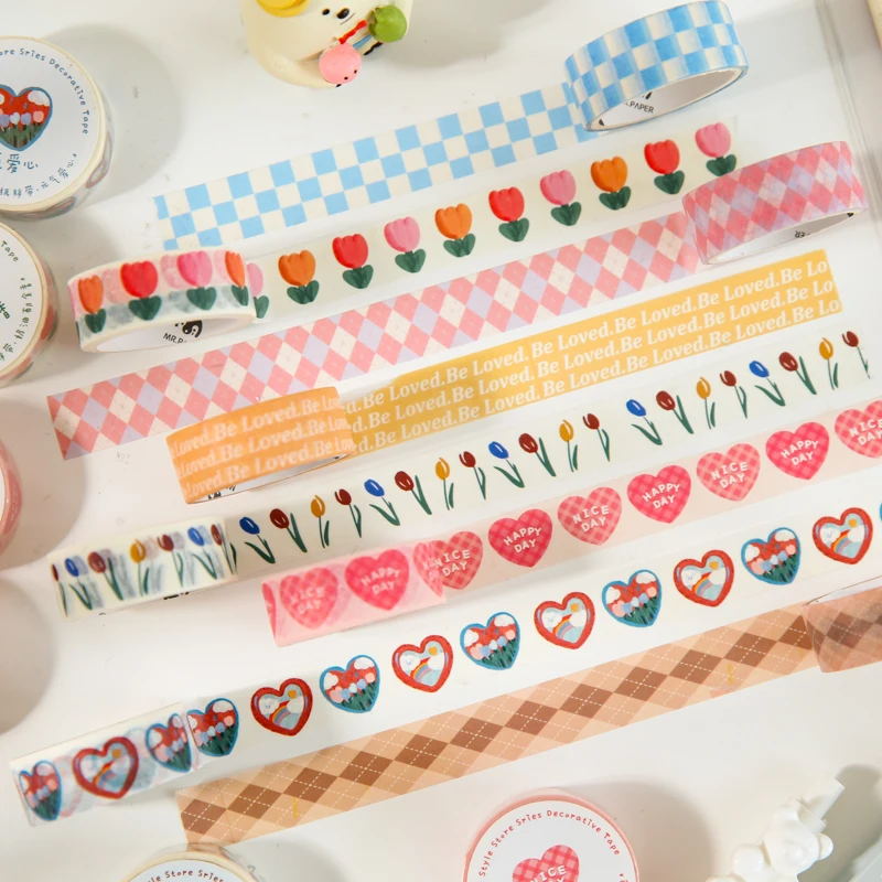 Маскировочная лента в Корейском стиле для магазина, 15 мм/3 м, милые эстетичные клетчатые тюльпаны, аксессуары для журналов, декоративные нак...
Маскировочная лента в Корейском стиле для магазина, 15 мм/3 м, милые эстетичные клетчатые тюльпаны, аксессуары для журналов, декоративные нак...