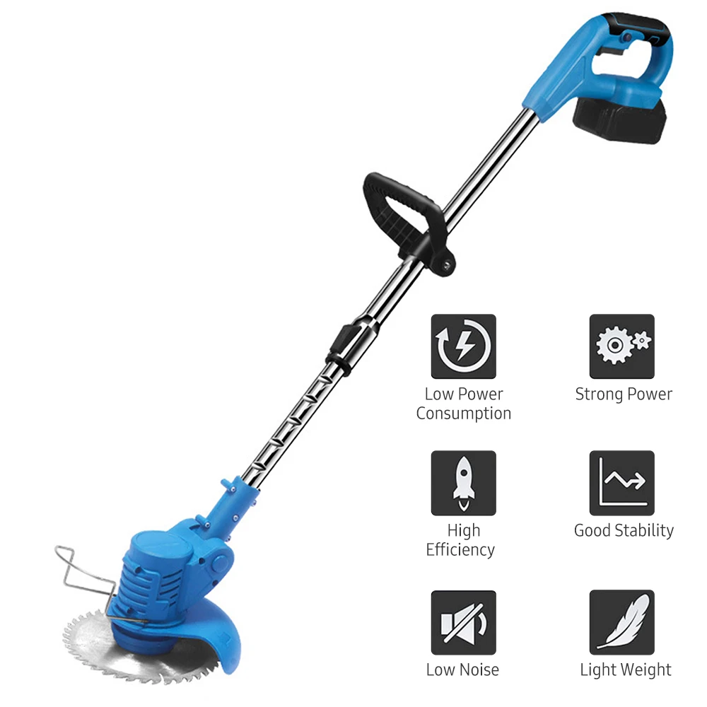 21V Telescopic Lawn Mower Handheld Grass Trimmer Cordless Electric Lawn Mower Multifunction Power Lithium Trimmer with Saw Blade
21V Telescopic Lawn Mower Handheld Grass Trimmer Cordless Electric Lawn Mower Multifunction Power Lithium Trimmer with Saw Blade