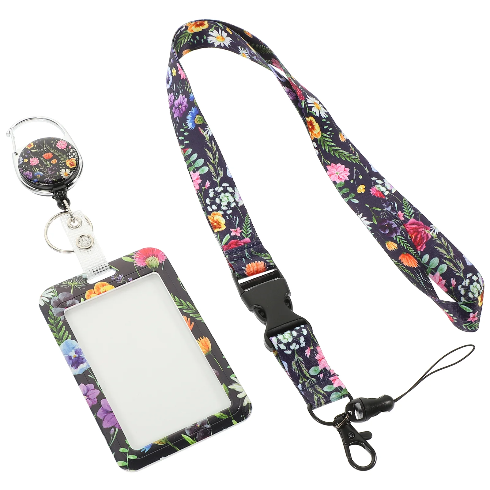 Flower Pattern Tag Sleeve Name Tag Holder ID Holder with Lanyard Portable Card Holder Office Supply
Flower Pattern Tag Sleeve Name Tag Holder ID Holder with Lanyard Portable Card Holder Office Supply
