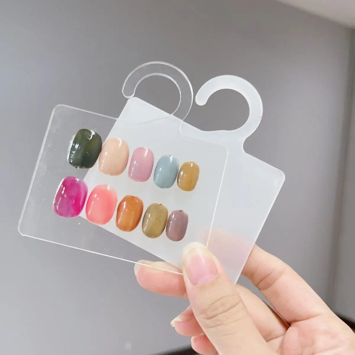 10pcs Acrylic False Nail Color Showing Shelf Transparent Nail Art Storage Rack Works Display Chart Korean Style Manicure Tools
10pcs Acrylic False Nail Color Showing Shelf Transparent Nail Art Storage Rack Works Display Chart Korean Style Manicure Tools