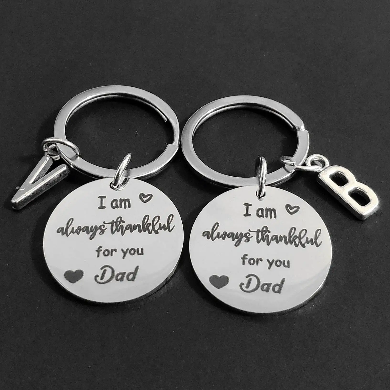 Father's Day Keys Holder Birthday Lettering Keyring Stainless Steel Thankful for Dad Creative 26 Initials Gift Thanksgiving
Father's Day Keys Holder Birthday Lettering Keyring Stainless Steel Thankful for Dad Creative 26 Initials Gift Thanksgiving