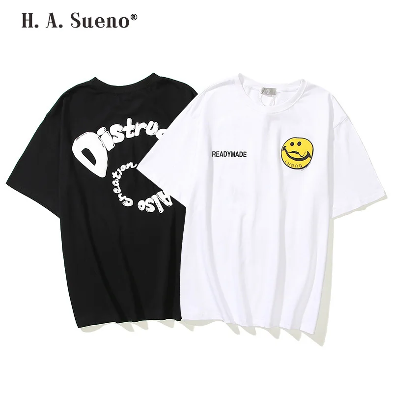 2022 new summer high street mens t shirts funny smiling face cotton tees for men casual loose fit men clothing
2022 new summer high street mens t shirts funny smiling face cotton tees for men casual loose fit men clothing