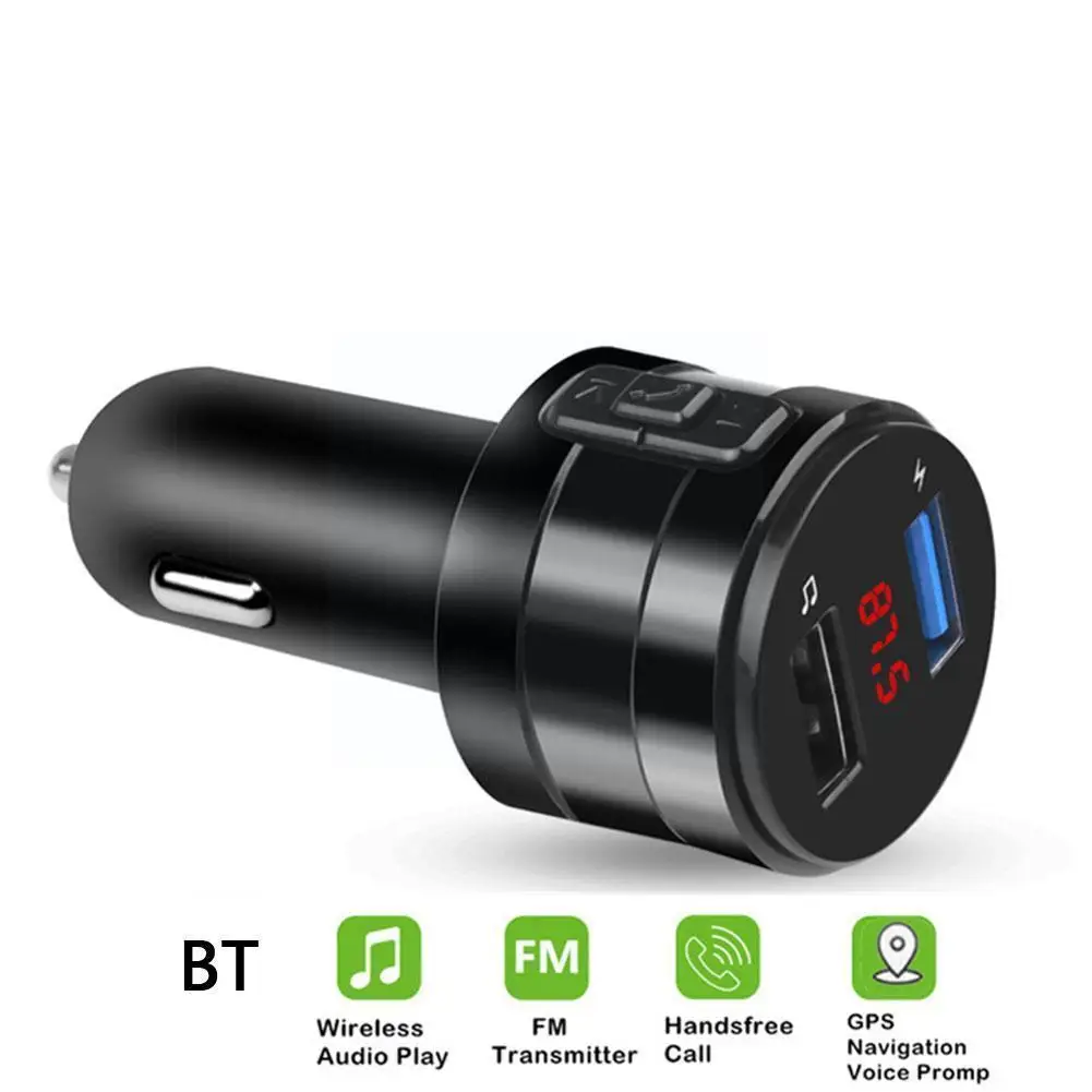 FM-передатчик Bluetooth 4.2 Автомобильный MP3-плеер 3,1 А двойной автомобильный комплект зарядное устройство для сигарет модулятор порты USB гарнитура прикуриватель адаптация E1T2 
FM-передатчик Bluetooth 4.2 Автомобильный MP3-плеер 3,1 А двойной автомобильный комплект зарядное устройство для сигарет модулятор порты USB гарнитура прикуриватель адаптация E1T2