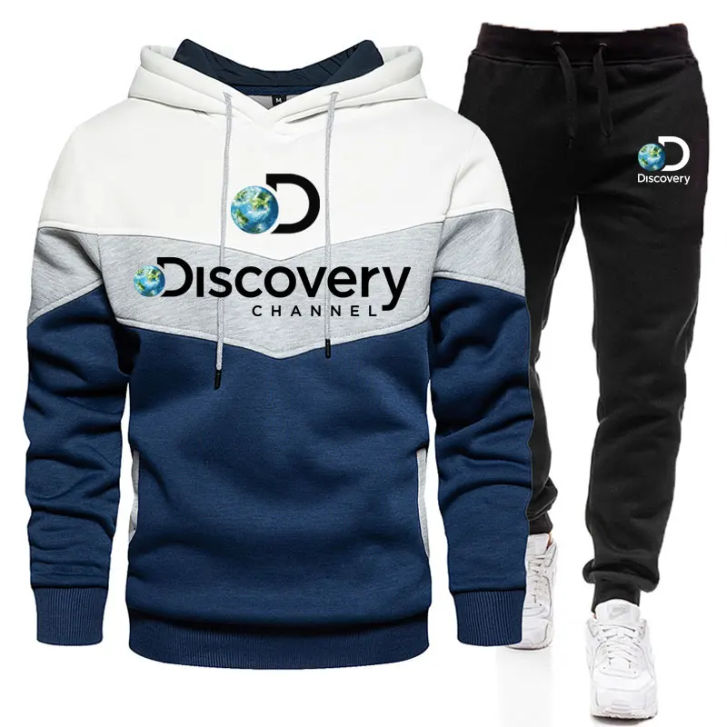 Мужской спортивный костюм Discovery Channel, толстовка с капюшоном и спортивные штаны, осенне-зимние комплекты спортивной одежды, мужской комплект ...
Мужской спортивный костюм Discovery Channel, толстовка с капюшоном и спортивные штаны, осенне-зимние комплекты спортивной одежды, мужской комплект ...