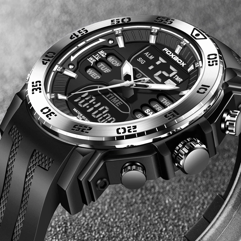 LIGE Digital Men Military Watch 50m Waterproof Wristwatch LED Quartz Clock Sport Watch Male Big Watches Men Relogios Masculino
LIGE Digital Men Military Watch 50m Waterproof Wristwatch LED Quartz Clock Sport Watch Male Big Watches Men Relogios Masculino