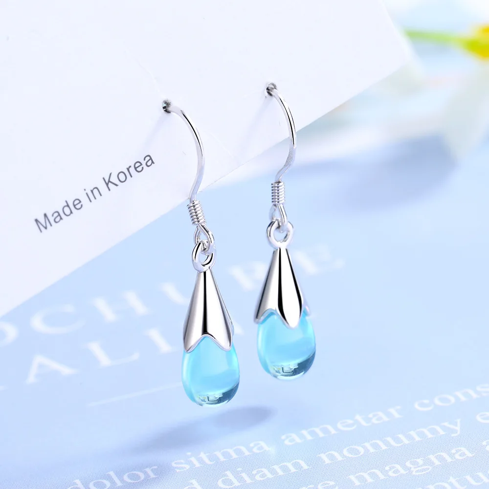 S925 Sterling Silver Aretes De Plata De Ley 925 Mujer Stud Earring for Women Trendy Water Drop SAPPHIRE Orecchini Female Earring
S925 Sterling Silver Aretes De Plata De Ley 925 Mujer Stud Earring for Women Trendy Water Drop SAPPHIRE Orecchini Female Earring