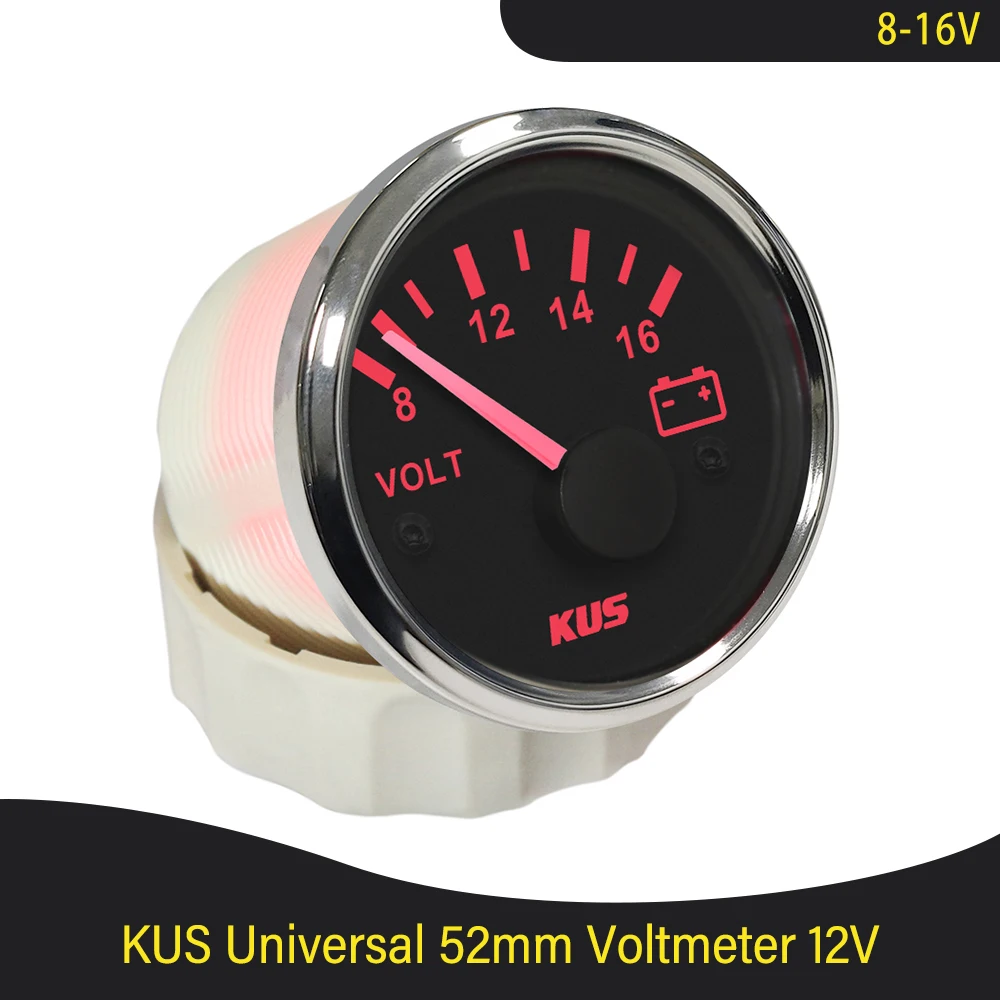 KUS 2" Marine Auto Digital Voltage Gauge 12V/24V Boat Car Truck RV Voltmeter Volt Gauge Red and Yellow available Backlight 
KUS 2" Marine Auto Digital Voltage Gauge 12V/24V Boat Car Truck RV Voltmeter Volt Gauge Red and Yellow available Backlight