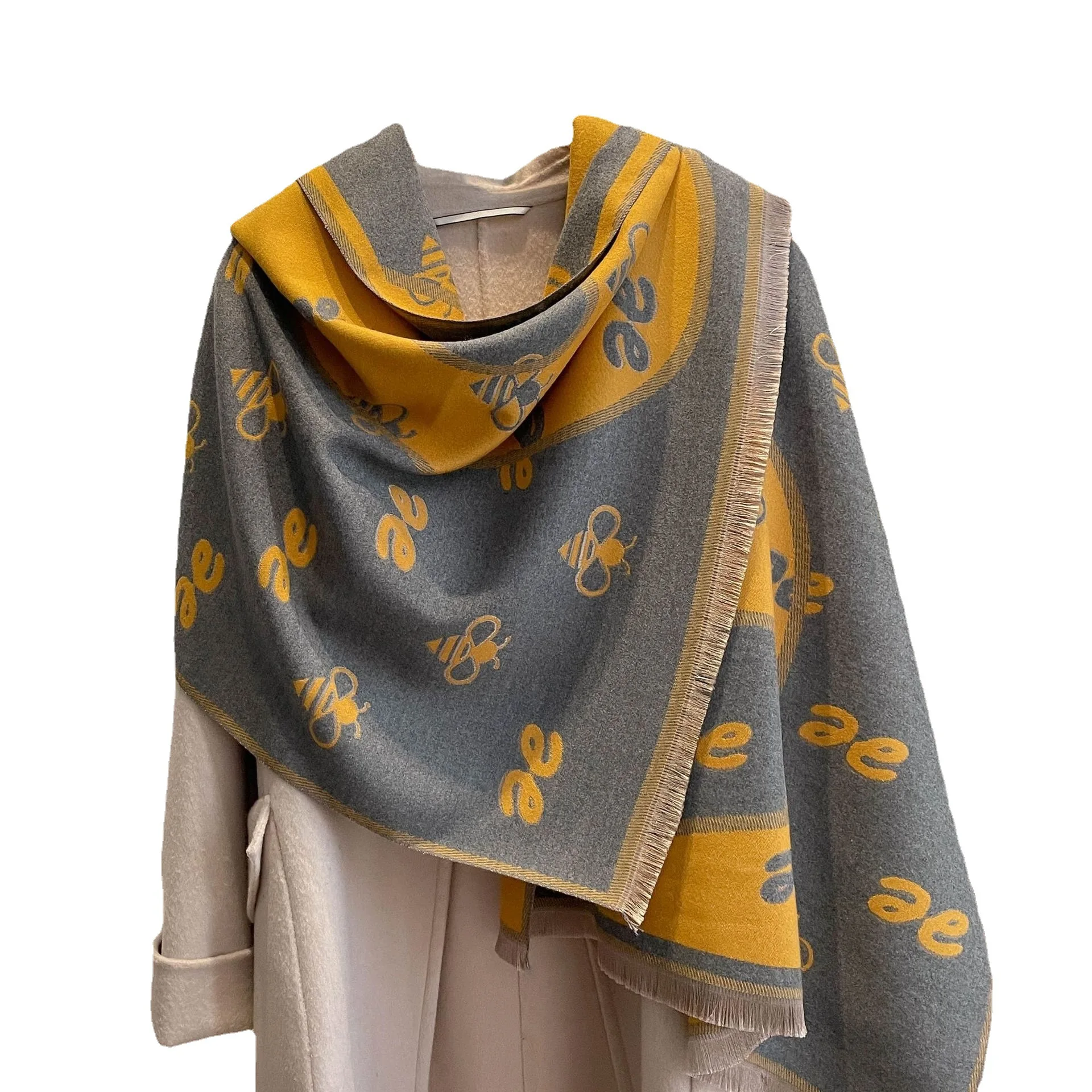 Elegant Chain Painting Cashmere Scarf for Women Warm Winter Pashmina Shawl Foulard Femme Blanket Scarves Wraps
Elegant Chain Painting Cashmere Scarf for Women Warm Winter Pashmina Shawl Foulard Femme Blanket Scarves Wraps