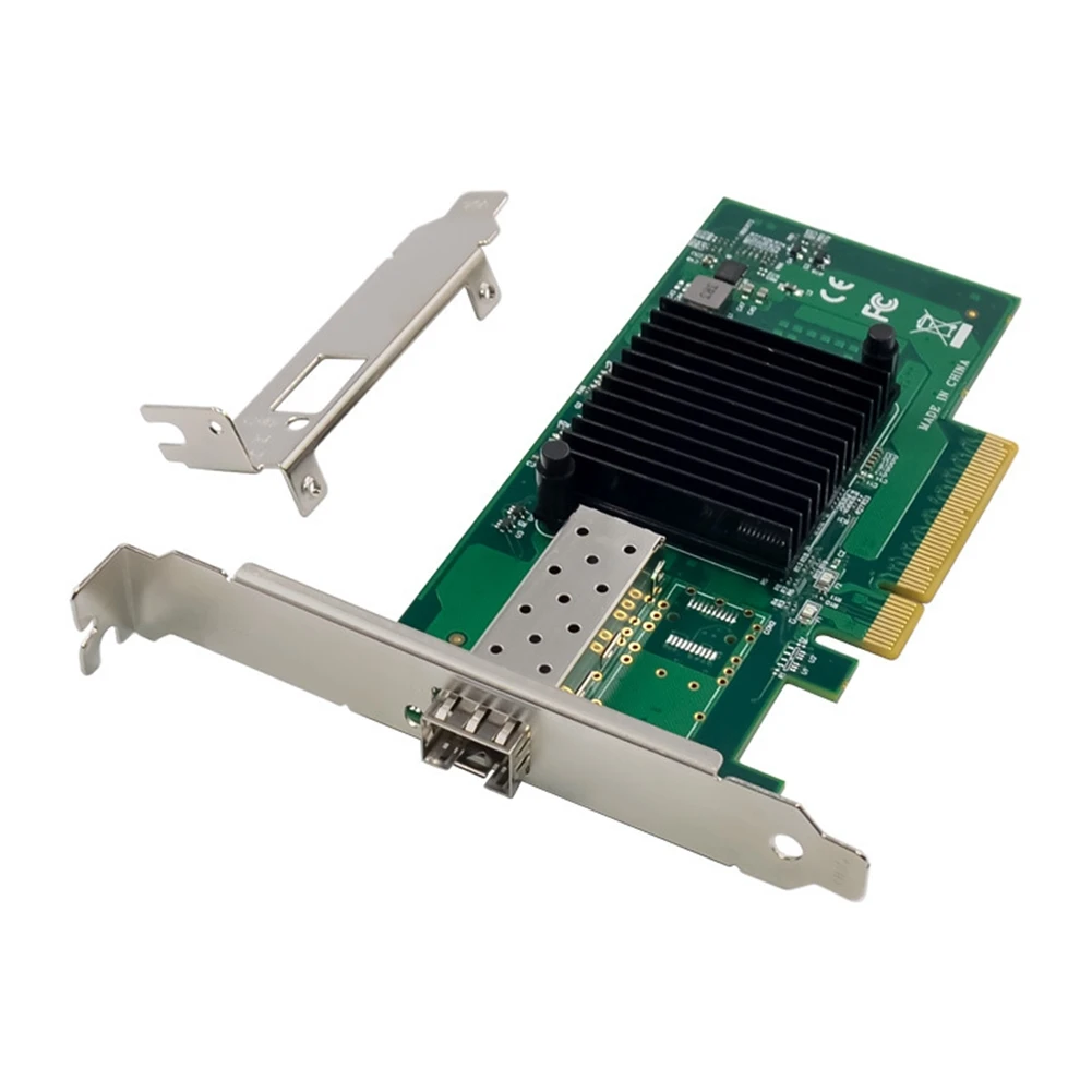 

X520-SR1 сетевая карта сервера 82599EN PCI-E X8, один оптический порт 10G SFP + оптоволоконная сеть сервера