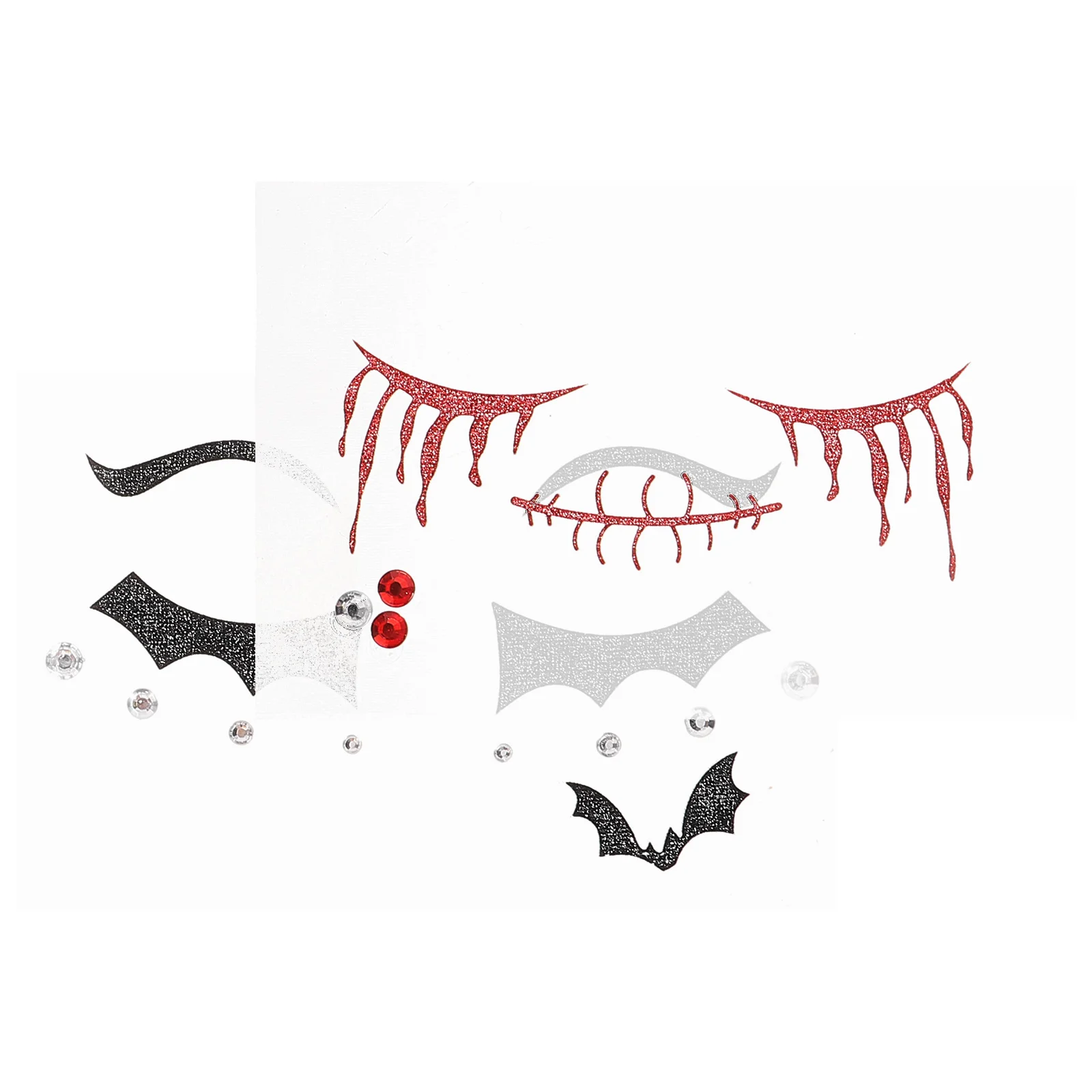 2 Sheets Halloween Temporary Tattoos Face Tattooing Sticker Party Decorations Props Stickers Decals Plastic Makeup
2 Sheets Halloween Temporary Tattoos Face Tattooing Sticker Party Decorations Props Stickers Decals Plastic Makeup