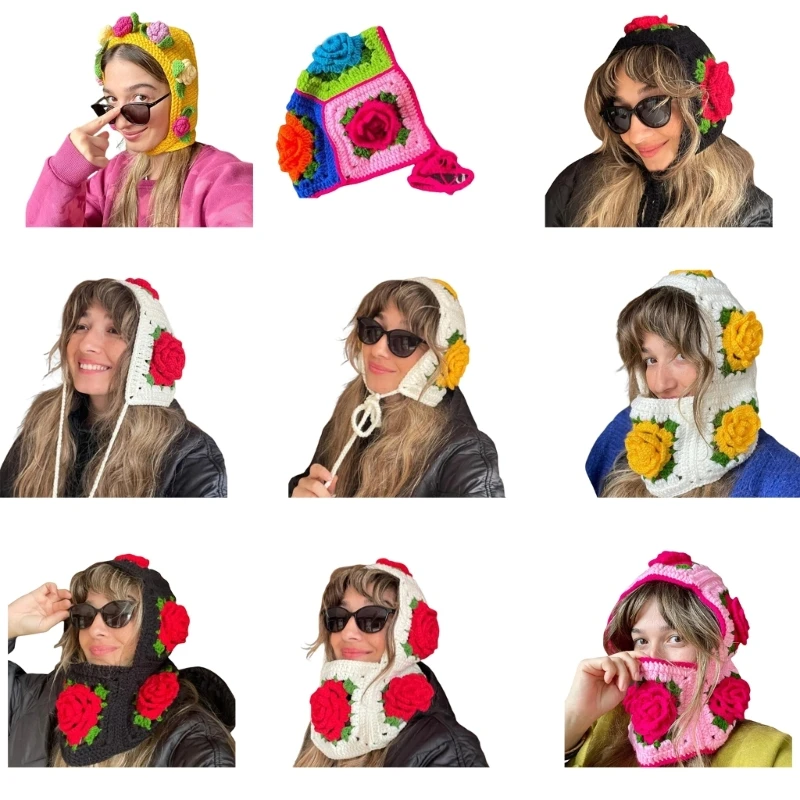 Floral Beanie Cap Women Hooded Beanie Hooded Hat Scarf Crochet Flower Balaclava Knit Earflap For Girl Hooded Beanie Hat
Floral Beanie Cap Women Hooded Beanie Hooded Hat Scarf Crochet Flower Balaclava Knit Earflap For Girl Hooded Beanie Hat