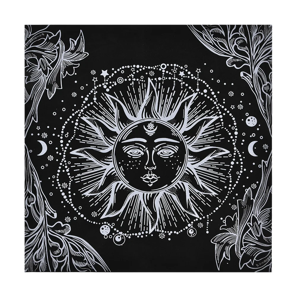 Altar Tarots Cloth Sun Phases Astrology Tarots Card Divination Special Tablecloth Velvet Board Game Mat
Altar Tarots Cloth Sun Phases Astrology Tarots Card Divination Special Tablecloth Velvet Board Game Mat