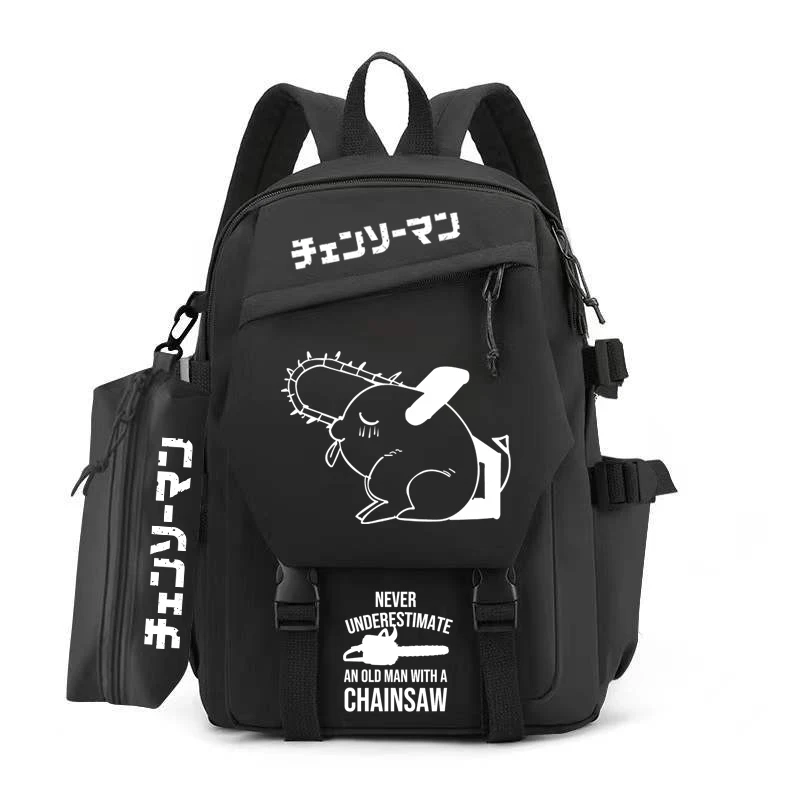 Chainsaw Man Anime Backpack Women Girls Nylon Backpack for Student Anti-Theft Waterproof Backpack with Pencil Case Laptop Bags
Chainsaw Man Anime Backpack Women Girls Nylon Backpack for Student Anti-Theft Waterproof Backpack with Pencil Case Laptop Bags