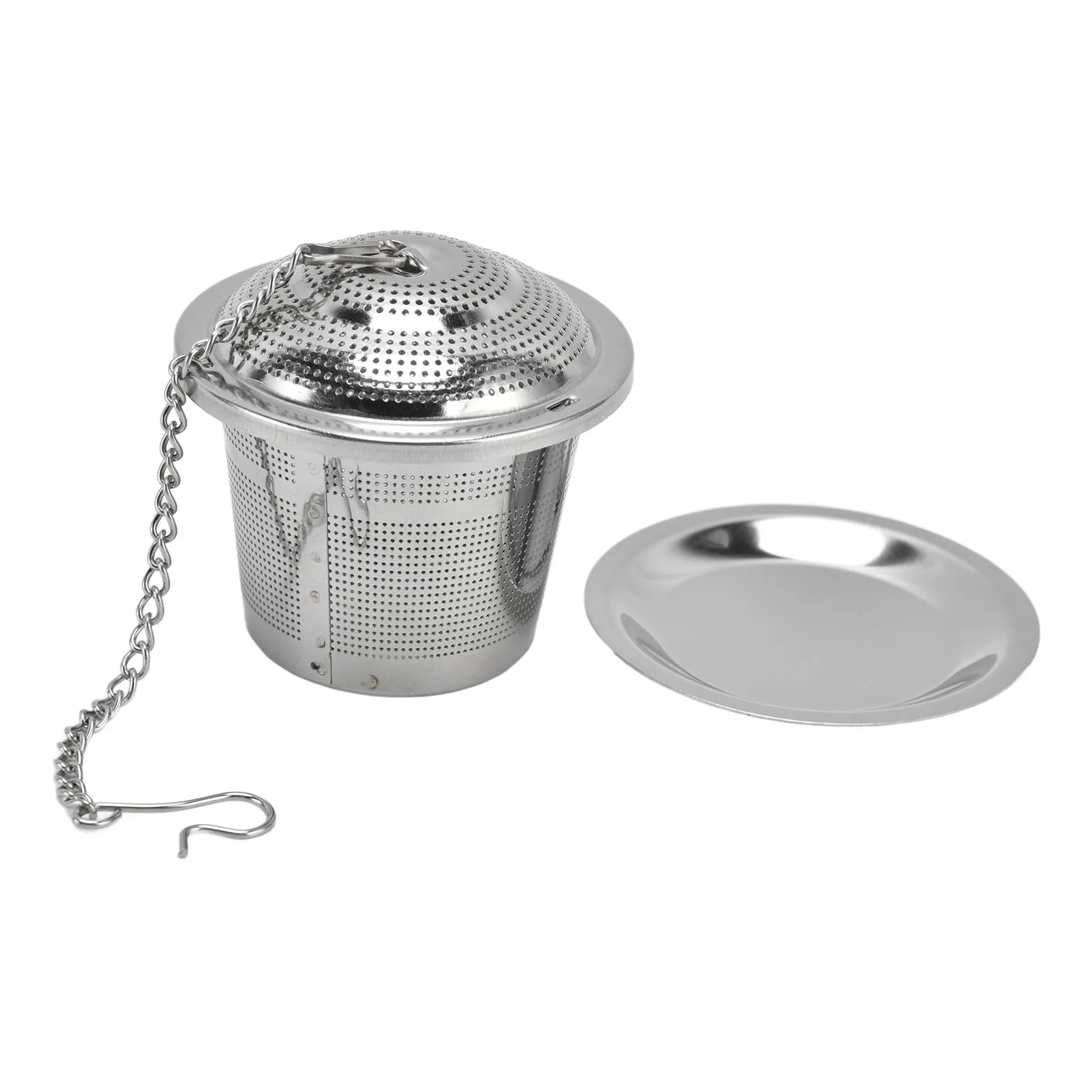 Tea Strainer Barrel Shaped Stainless Steel Loose Tea Steeper Tea Infuser with Saucer for Loose Leaf Tea Coffee
Tea Strainer Barrel Shaped Stainless Steel Loose Tea Steeper Tea Infuser with Saucer for Loose Leaf Tea Coffee
