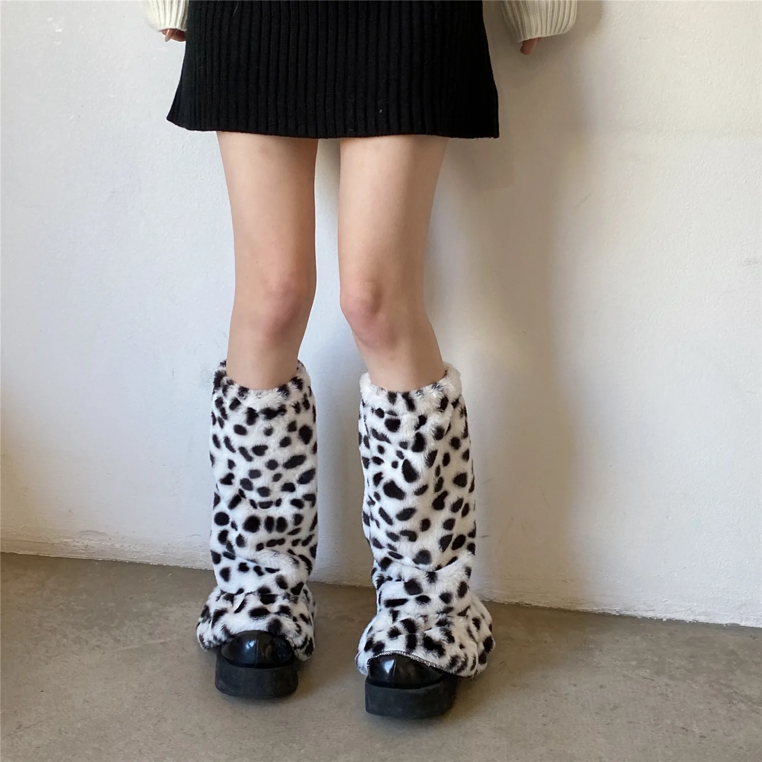 

Warmers Winter Socks Socks Harajuku Thigh Boho Boot Lolita Zebra Warmer Cuffs Socks Long Sock Leg Cow Garter Pattern Sets Fur